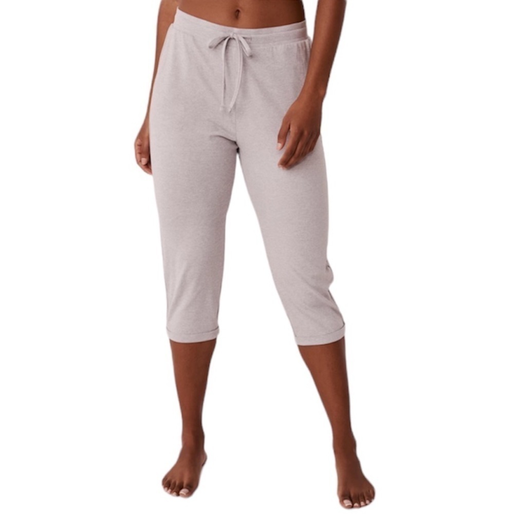 La Vie en Rose NWT Grey Super Soft Fitted Capri Size SMALL NEW